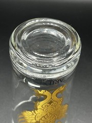 Aries Zodiac Glass Tumbler Gold Highball Tom Collins Barware MCM 5” H