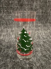 Set of 12 Vintage Libbey Christmas Holiday Tree Drinking Glasses Tumblers 6.5”