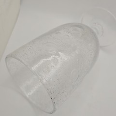 Southern Living At Home Bella Luna Large Water Goblet Hand Blown Glass Bubbles