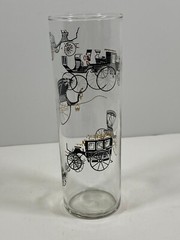 Vintage Libbey Horseless Carriage Drinking Glass 7″