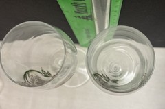 PERRIER JOUET BELLE EPOQUE Champagne Flutes, Hand-Painted Crystal-Set of 2 – New