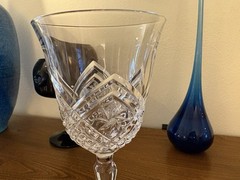 CRISTAL D’ARQUES-DURAND Two «Altesse» Wine Glasses~MINT~6 1/2″ Tall 6 oz.