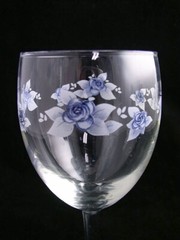 Pfaltzgraff Memories Glassware Pair of Water Goblets 8 Ounce Capacity