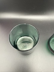 2 VTG Libbey Metropolitan Juniper Green On the Rocks Cocktail Lowball Glasses