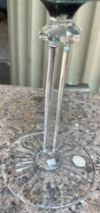 VAL ST. LAMBERT COLORED WINE GLASS SIGNED MINT