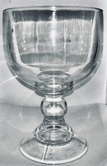 Jumbo Heavy Thick Rimmed Margarita Glass Goblet Clear Shrimp Cocktail Ice Cream