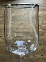 Set of 4 Lenox Desire Platinum Wine Glasses 6 1/4″ – EUC