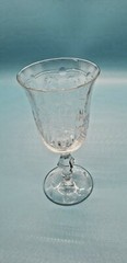 Buckingham Rock Crystal Barware Glasses 5″ Etched/Gold Trim (11) Brandy, Sherry,