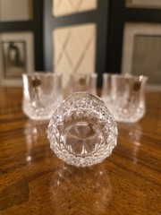 Cristal d’Arques Longchamp 24% Lead Crystal 6 Goblets Shot Glasses 2.2 Ounces