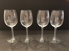 Ralph Lauren Crystal Latham Wine Glasses NEW In Box