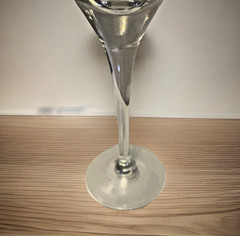 Rosenberg Romanian Crystal Wine Goblet Etched Grapes 24K Gold Hand Painted