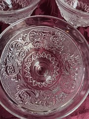 VTG Duncan Miller Pressed Sandwich Champane Cocktail Glasses Set 5
