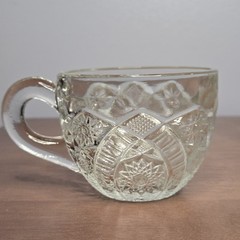 SET OF SEVEN EAPG McKee Concord Clear Punch Cups Mugs Vintage Glass 7 Coffee/tea