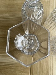 Vintage Fostoria Heritage Clear Crystal Iced Tea Goblets Water Glasses-Set of 4