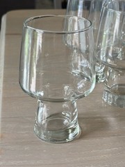 6 Vintage 16 oz Libbey Accent Steiner Beer Glass Tumblers MCM 1970’s