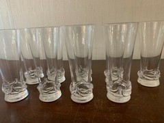 21 Sorcy Cristal Daum France Champagne Flutes, Each Price