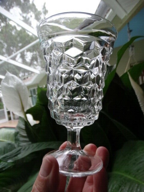 American Fostoria Clear Glass 7.9 ounce 5 1/2 inch Low Water Goblet(s) EUC