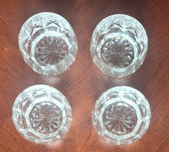 Waterford Lismore Connoisseur Rounded Tumbler Set of Four Etched Seahorse 7 oz