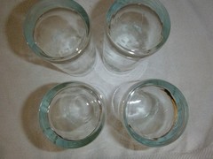 4 Corelle Coordinates Callaway Green Ivy 16 oz Drinking Glasses 6″ Tumblers