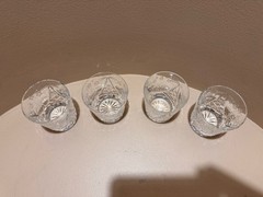 Rogaska Crystal JASMINE Double Old Fashions Set of 4
