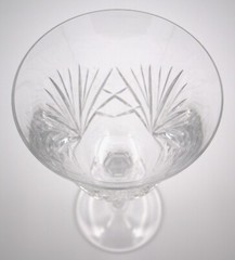 Gorham Full Lead Crystal Wine Glass Cherrywood 7.5″ Goblet West Germany