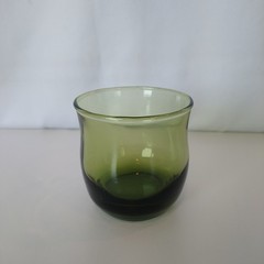 Anchor Hocking Glass FLAIR Avocado Green On-the Rocks 3” 8oz Drinkware