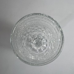 Set of 4 Vtg Wexford Anchor Hocking Glass Water Wine Goblets Diamond Cut Stemmed