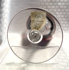 AJKA/DESIGN GUILD WINE GLASS CASED PURPLE CUT TO CLEAR CRYSTAL HUNGARY BOHEMIAN