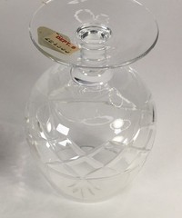 English Royal Brierley Crystal Cognac Brandy Snifters Original Red Box Set Of 2