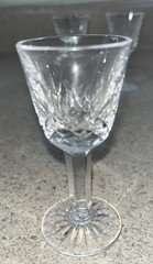 H340~ 3 WATERFORD ‘Lismore’ Cordial Liqueur FINE IRISH CRYSTAL Hand Cut 3.5″