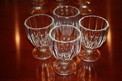 EAPG Falmouth Straight Huber Mixed Lot of 13 Vintage Goblets Various Sizes