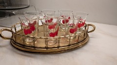 Vintage Libby Cherry 8 Piece Glassware Set