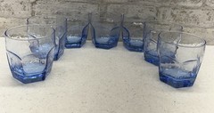 LIBBEY BLUE CHIVALRY OLD FASHIONED ON THE ROCKS GLASS4»X3.5» Set Of 7