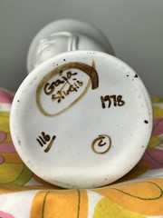 Awesome MCM Gaia Studios Sculpture Goblets From 1978 Signed, Dated and Numbered
