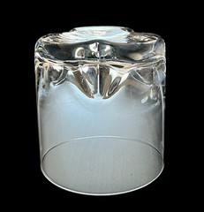 Kosta Boda Rocky Clear 12 oz Double Old Fashioned Glass 3.75” Tall Excellent