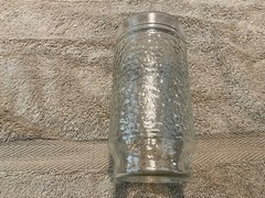 Set of 2 Libbey “Chateau” Glasses 16oz Pebbled Clear Texture Vintage USA 6” VGC