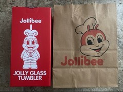 Jollibee Glass Drink Cup Tumbler Limited Edition IN HAND