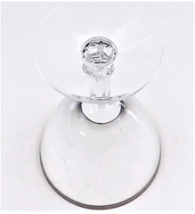 Fostoria Wedding Ring Claret Water Wine Glass Goblet Platinum Vintage USA
