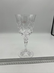 Galway Irish Crystal Oranmore Pattern Water Wine Goblet Glasses Set of 4