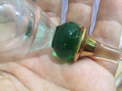 Champagne Flute(s) with Green ball and gold ~Stunning~ 10» more available