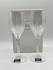 Mikasa ARTIC LIGHTS Crystal Water Goblet Set of 2 Boxed