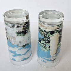 Vintage Lighthouse Glasses Tumbler Highball Iced Tea 6.5″ (Set of 2) RARE