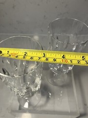 SET OF 2- Tiffin Franciscan USA Buckingham Crystal Ice Tea Water Goblets 1960-67