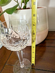 Waterford Irish Crystal Lismore Pattern 7 1/2″ Tall Hock Wine Glass