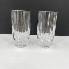 Mikasa Park Lane Cut Crystal 10 oz Highball Tumblers Glasses 5 5/8» Lot of 2
