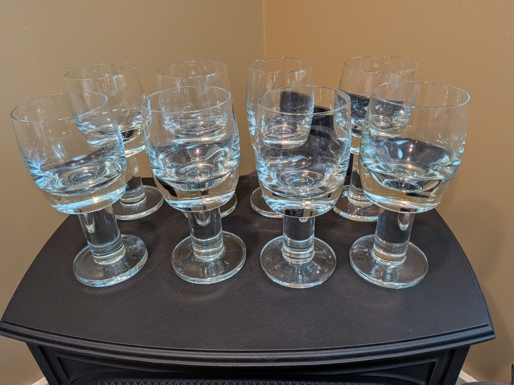 8 Matching Danish Svend Jensen Thor Eight Inch Wine Goblets