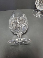 6 Waterford Crystal Small Lismore Brandy Glasses 4 1/2″ 8pt Star Sniffer Set