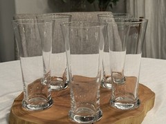 Set Of 5 Lenox Tuscany Crystal Classics Flared Table Tumblers Beer Glasses 15oz