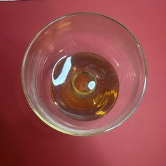 Schott Zwiesel Clear Wine Goblet Amber Beehive Stem 5.5″ T Glassware VTG Retro