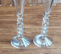 Cristal d’ Arques Crystal Millennium 2000 Platinum Champagne Flute Glasses